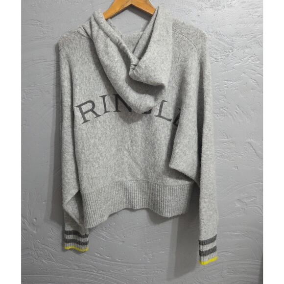 Pringle Of Scotland H&M grey hoodie sweater woman's size Medium - Picture 2 of 7